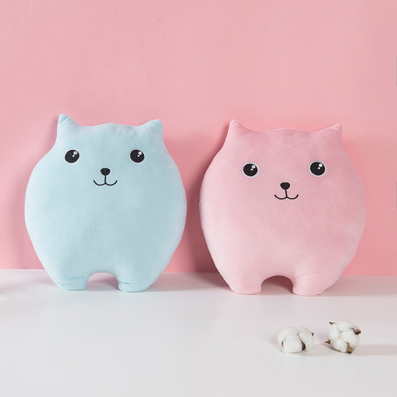 Cute and adorable cat cartoon throw pillows, Japanese-style bedroom sofa cushions, perfect for girls to sleep on, nap back cushions and seat cushions pic 4