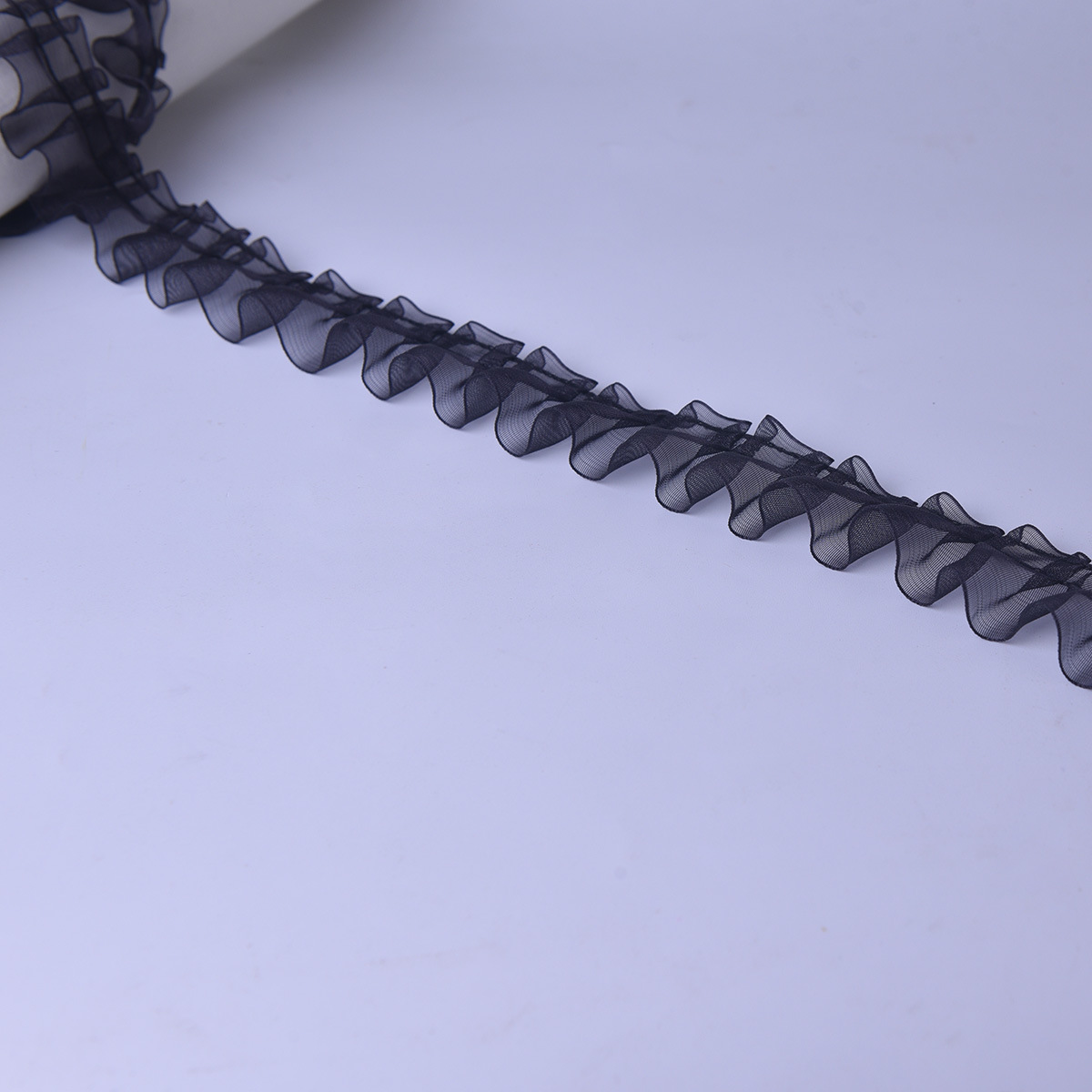 4cm雪纱带褶皱花边 手工diy服装辅料 蕾丝丝带抽皱裙摆窗帘配件详情13