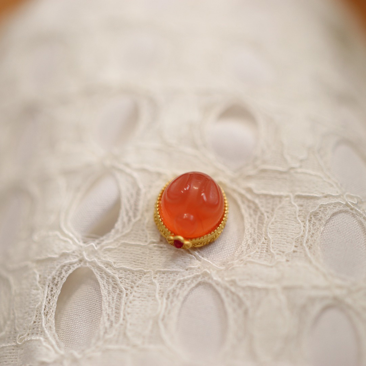 New natural salt source agate jewelry accessory, pink accessory, 925 silver gold-plated rabbit flower four-way accessory diy pic 5