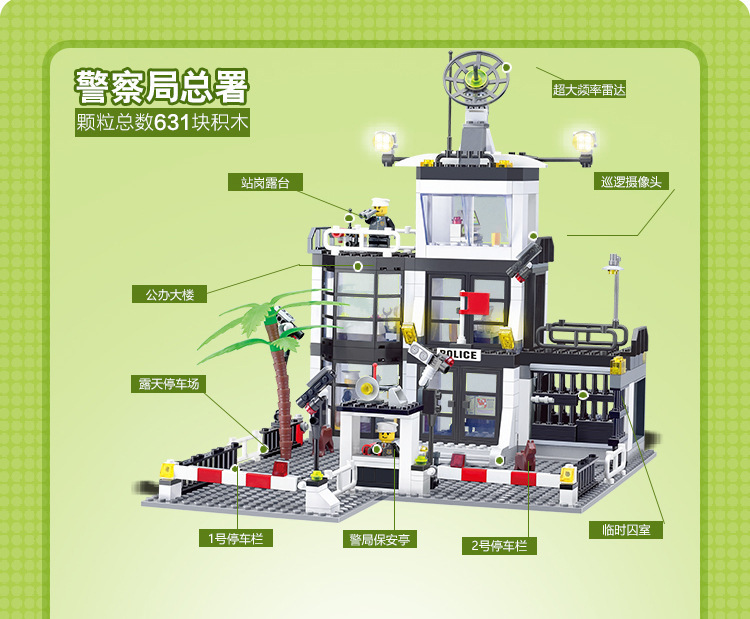 Compatible con lego smart city water police police series pequeñas partículas grandes ensamblado niños puzzle juguetes de cumpleaños pic 3