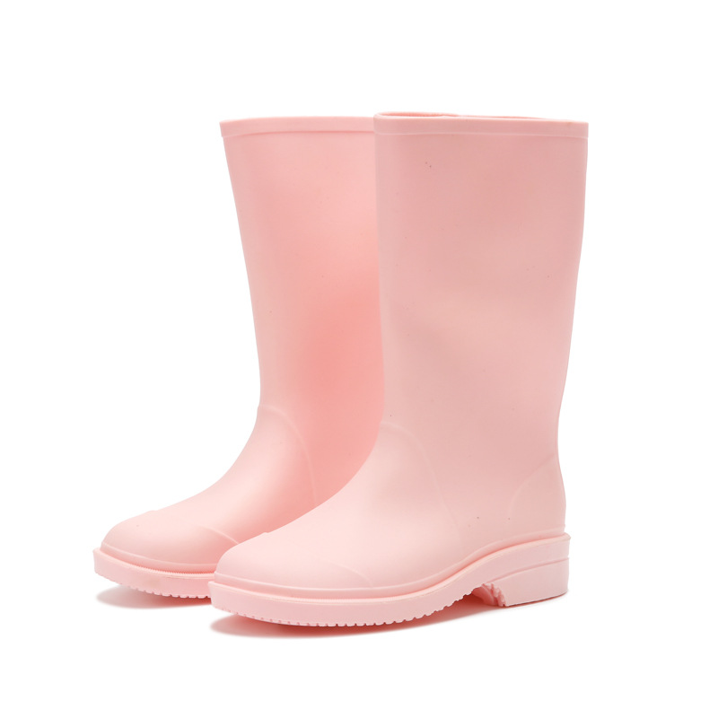 女士时尚新款中筒雨鞋PVC防滑防水耐磨套鞋胶鞋详情11