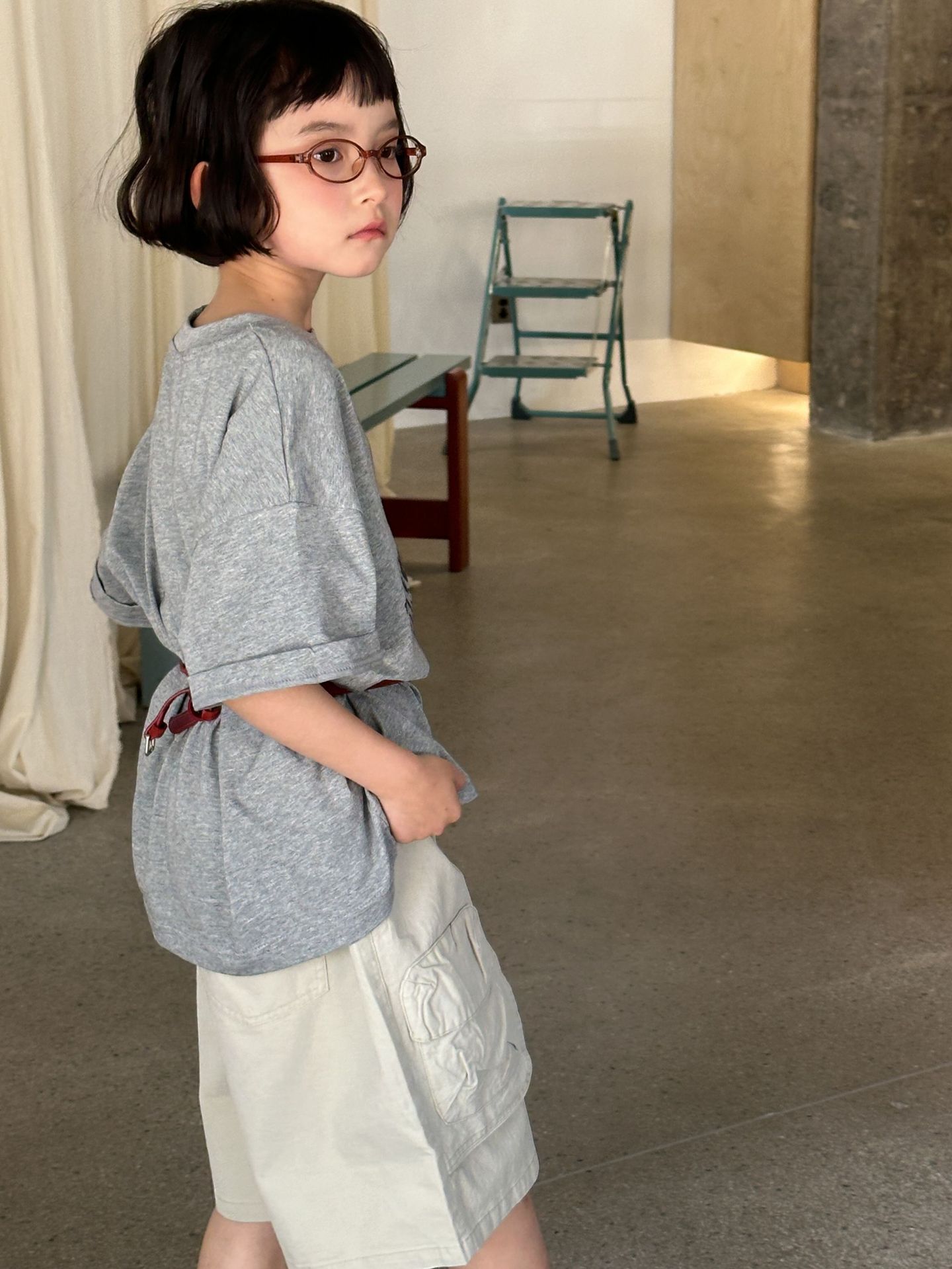 韩国童装短袖25夏季新款儿童可爱狗狗印花t恤男女童休闲百搭上衣详情17