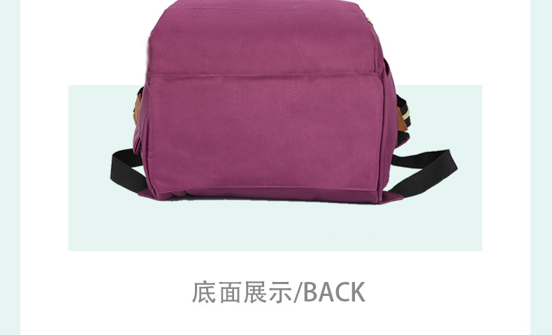 Factory direct sales Maple Leaf Mom Bag, multi-functional waterproof silk material upgraded version dry and wet separation double-shoulder baby bag pic 28