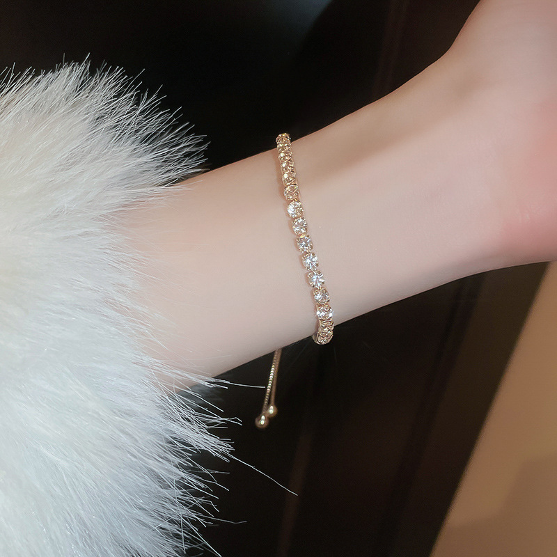 Korean fashion Zircon adjustable bracelet, a light luxury and high-end style bracelet, is unique and versatile, a new type of elegant jewelry pic 43