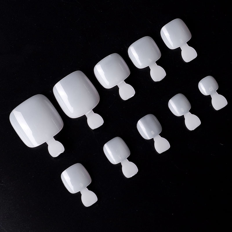 Cross-border best-selling nail art pieces, toenails, false nail patches, 500-piece set, natural color nail pieces manufacturer wholesale shanilak pic 2