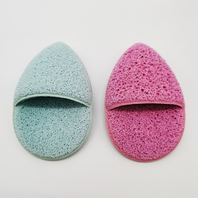 Customized hydrophilic non-latex water-drop gloves, pointed face wash puffs, makeup remover puffs, and polyurethane honeycomb cleansing puffs from the manufacturer pic 12