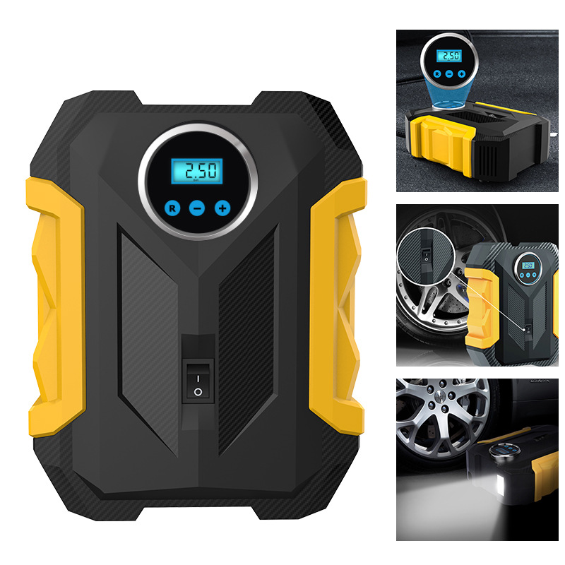 车载充气泵智能数显电动车打气泵迷你汽车充气泵小轿车轮胎充气泵详情10