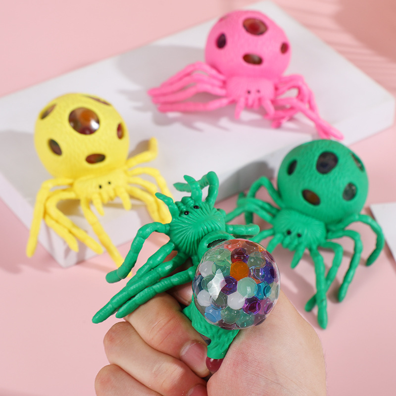 万圣节仿真蜘蛛玩具 儿童整蛊玩具 爆爆珠球动物解压玩具厂家现货详情4