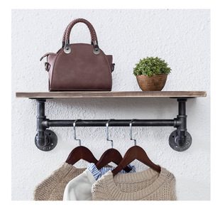 镀锌发光置物架一字层板壁挂墙上书架金属隔板客厅墙面LED灯架详情7