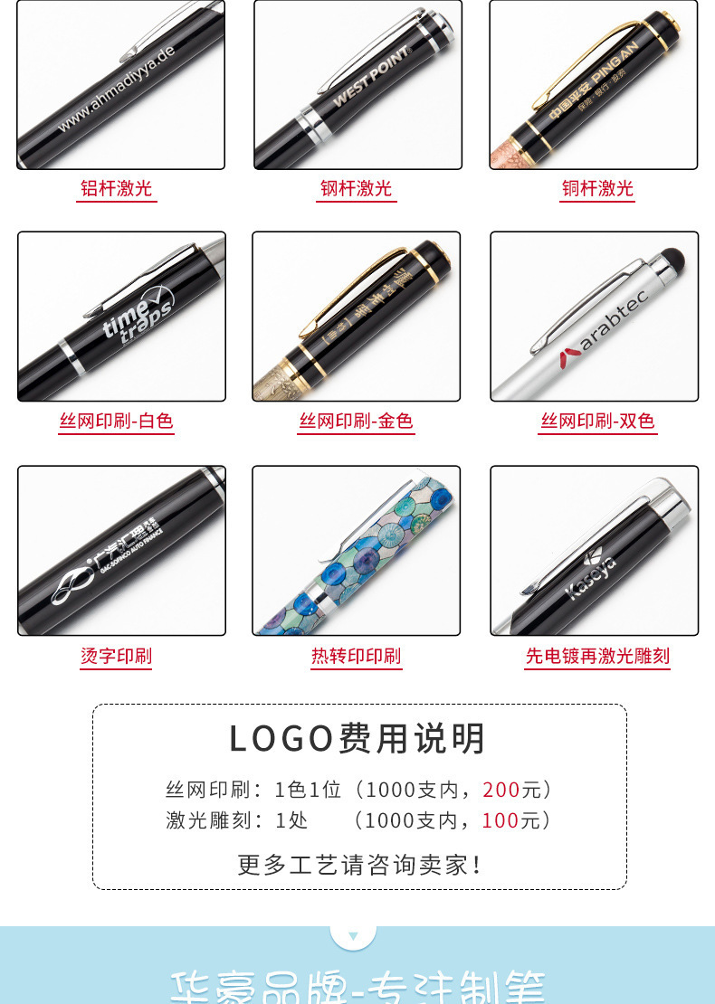 Multi-functional capacitive ballpoint pen, press metal pen, business oil pen that can print logo, press aluminum rod touch screen pen pic 25