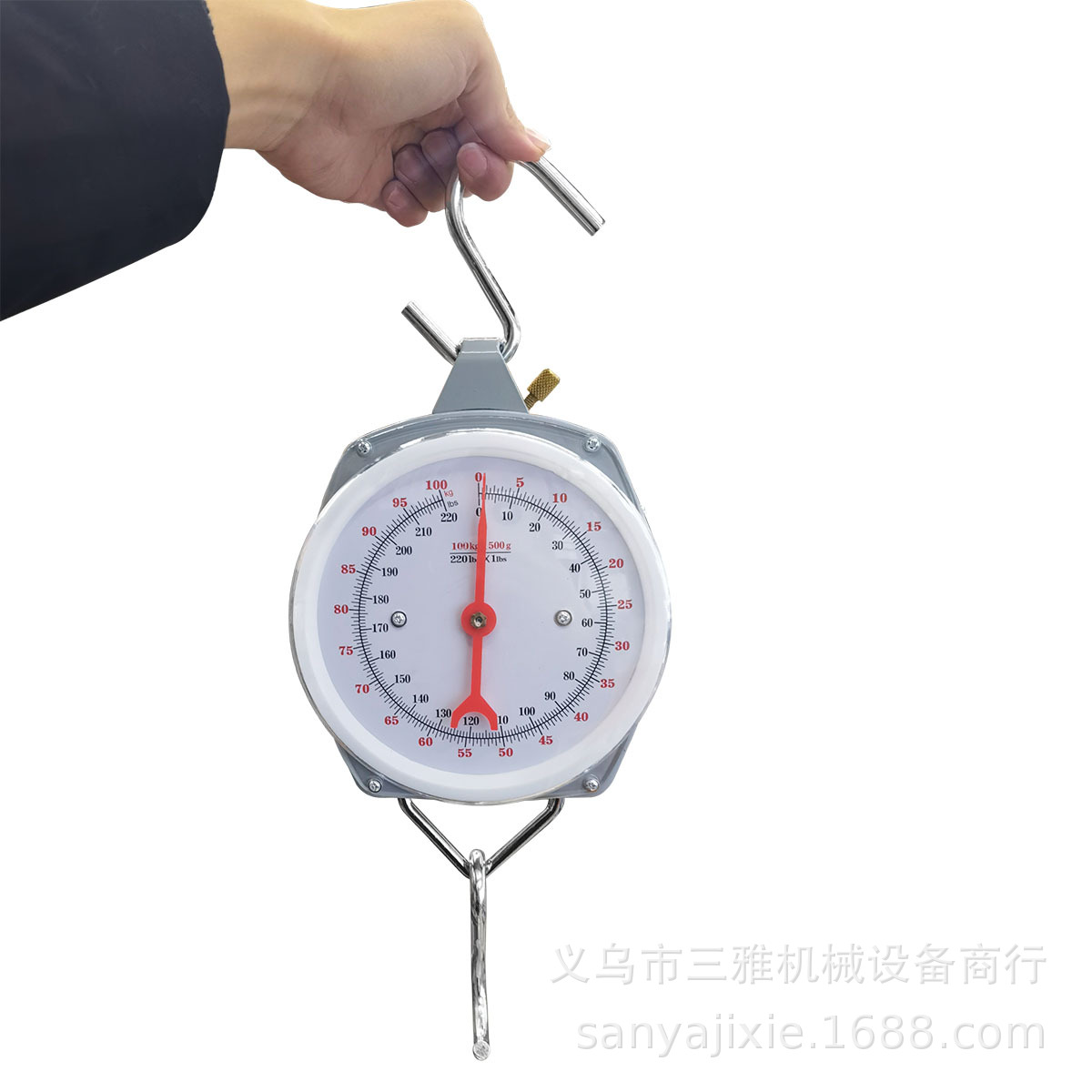 Commercial kilogram hanging scales, large mechanical pointer dial hook scales, 50 to 200kg spring scales for export pic 12