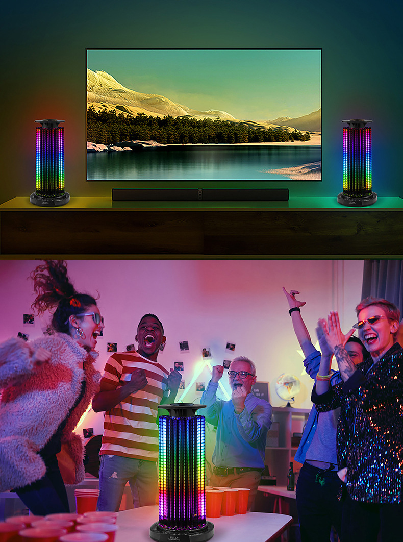 مصابيح RGB التي تحكم الصوت والصوت، والمصابيح 4D التي تحكم الإيقاع الموسيقي، والمصابيح RGB التي تحكم الصوت والصوت pic 12