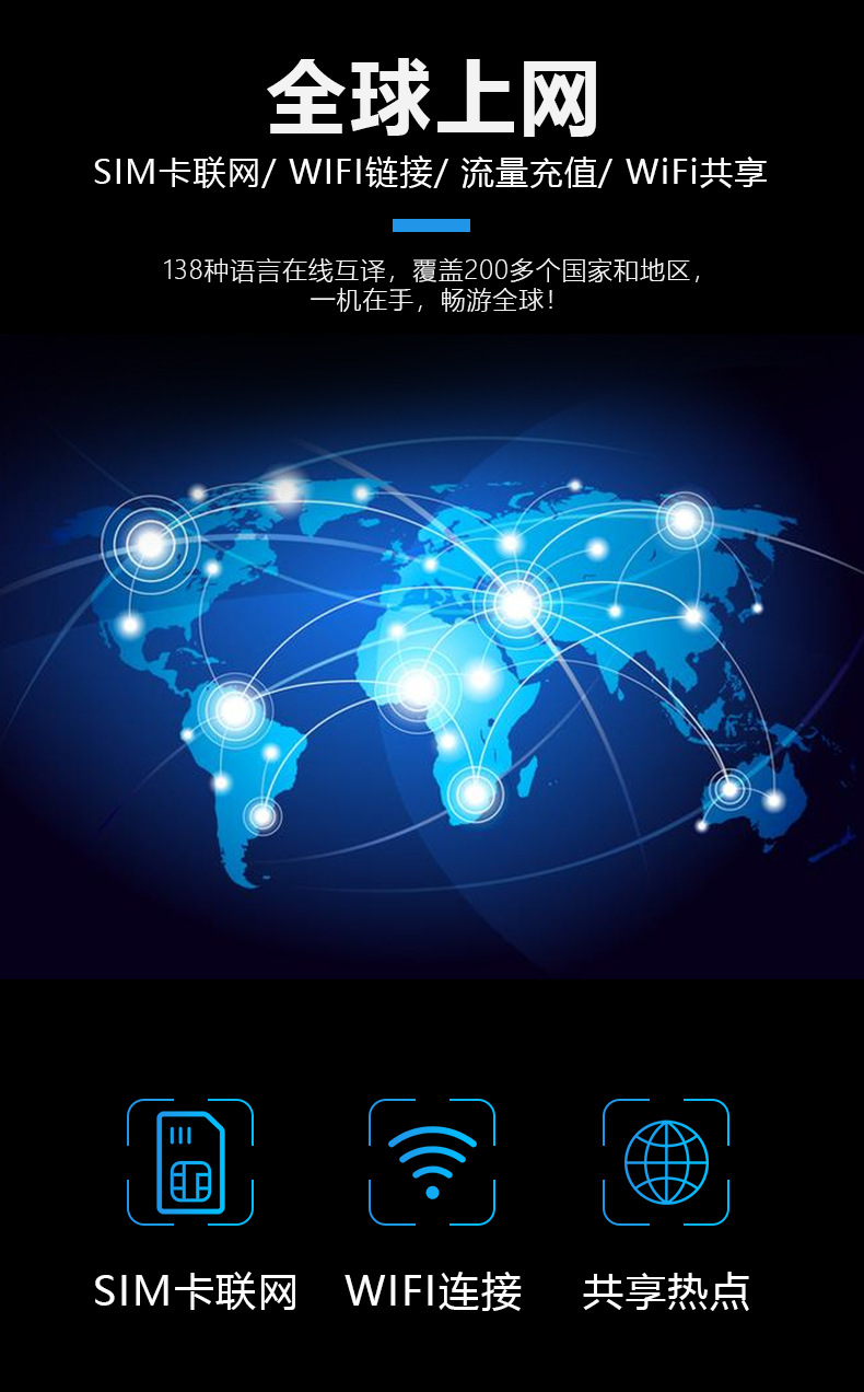 T7离线翻译器4G语音翻译机135种语言互译智能拍照翻译WiFi发射器详情8