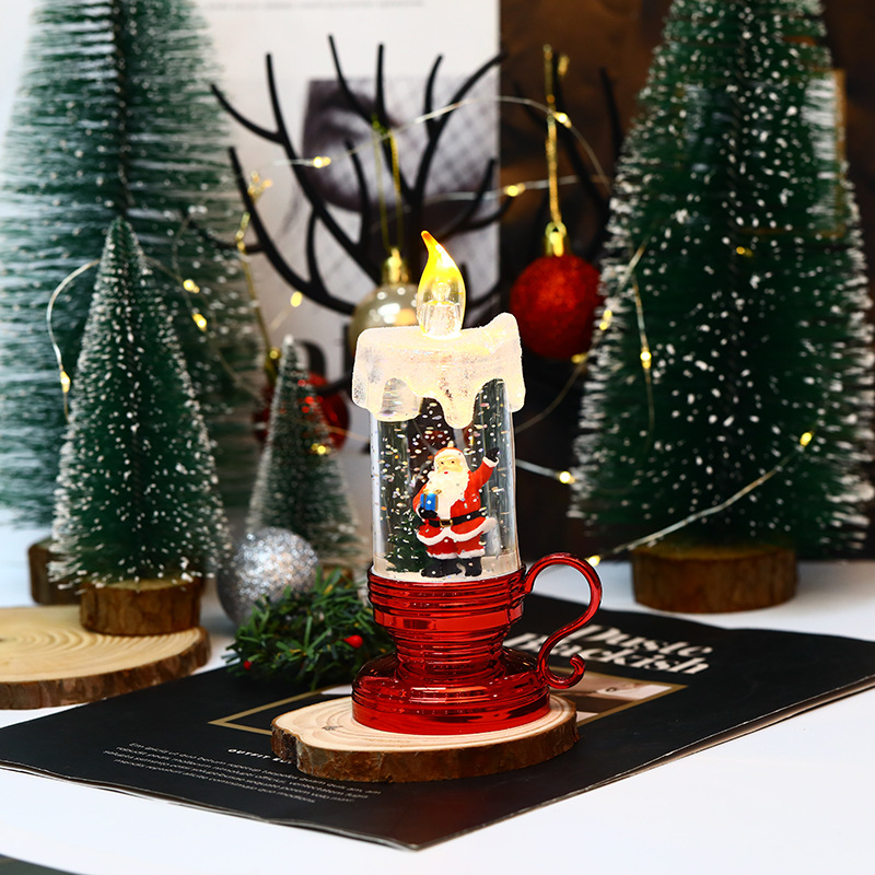 New Christmas wind light LED electronic candle Santa Claus Night Light Saint pic 7