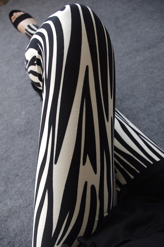 New spring dress, large-sized stretch, colorful star graffiti, personalized leggings for women pic 76