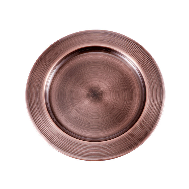 Amazon bar stainless steel round plates, craft plates, multi-purpose display plates for restaurants, hotels and KTVS, fruit plates and barbecue plates pic 7