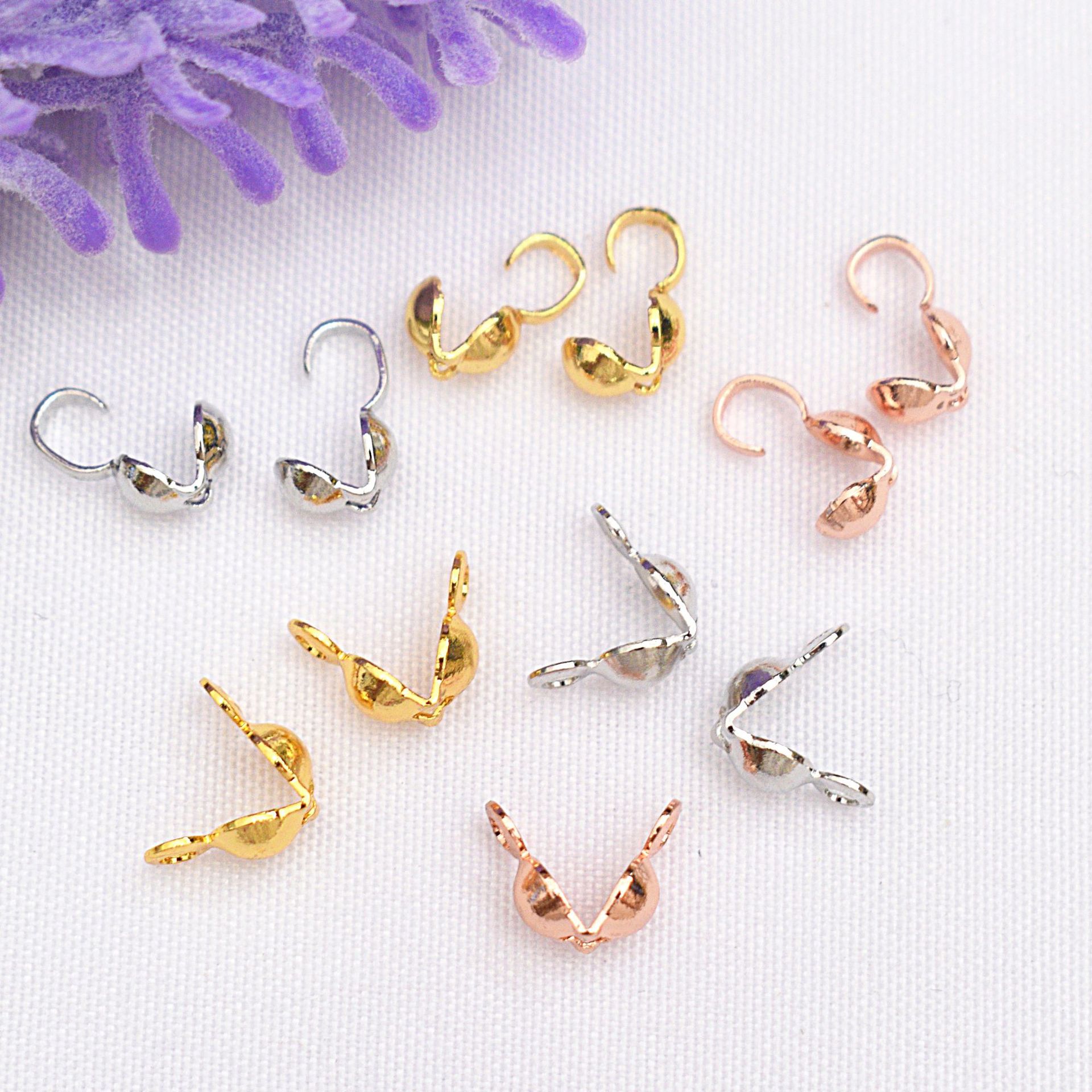 大号飞碟圆柱耳堵 14k真金保色耳帽耳塞配饰 diy手工耳饰耳堵批发详情6