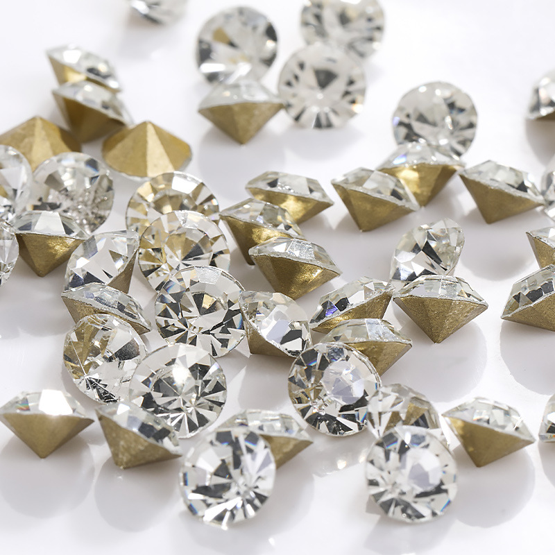 国贸A钻超闪玻璃钻手机壳贴钻服装饰品发饰diy饰品配件圆形平底钻详情5