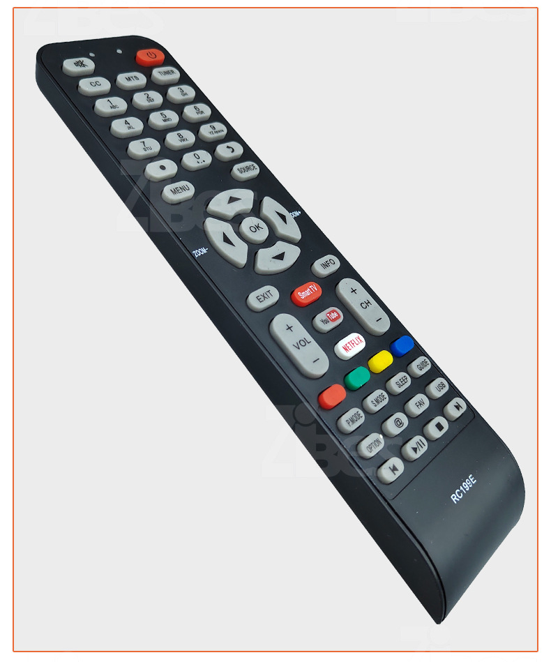 工厂直销电视红外遥控器YouTube/NETFLI适用于tcL/HYUN/EKT/HKPro详情7