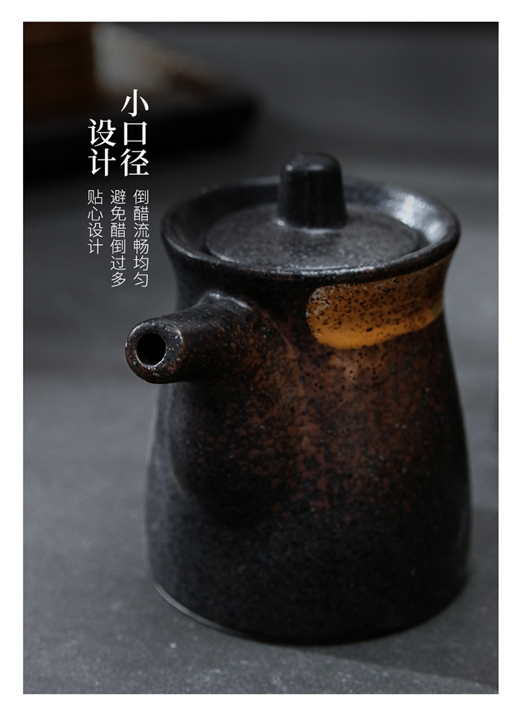 Ceramic seasoning bottles, soy sauce bottles, vinegar jars, chili bottles, restaurant tableware, household creative Japanese sushi restaurant tableware pic 12