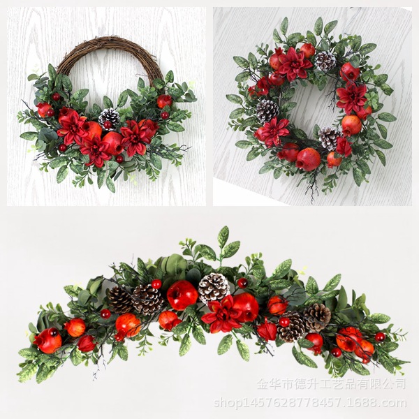 New home decoration with simulated pomegranate doors, wall hangings, festive new home decorations, hotel scene arrangement ornaments pic 10