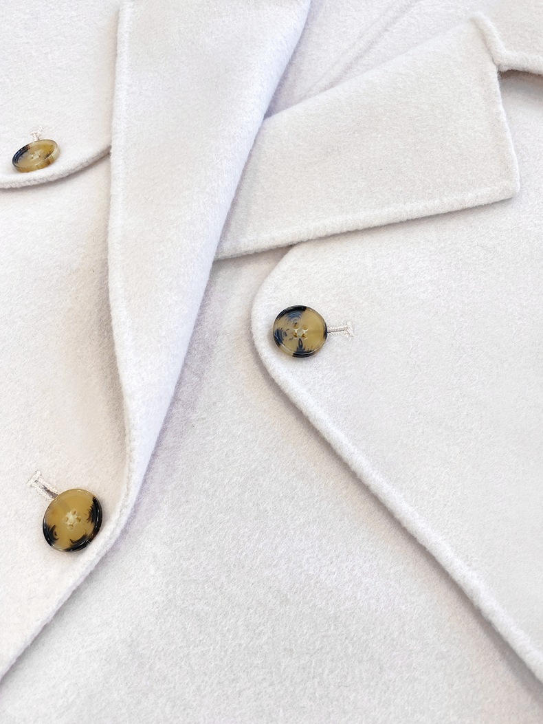 Q469 Dongdaemun Double-sided Cashmere Coat Korean version Autumn and Winter New Style Wool Tie suit collar woolen coat for women pic 84