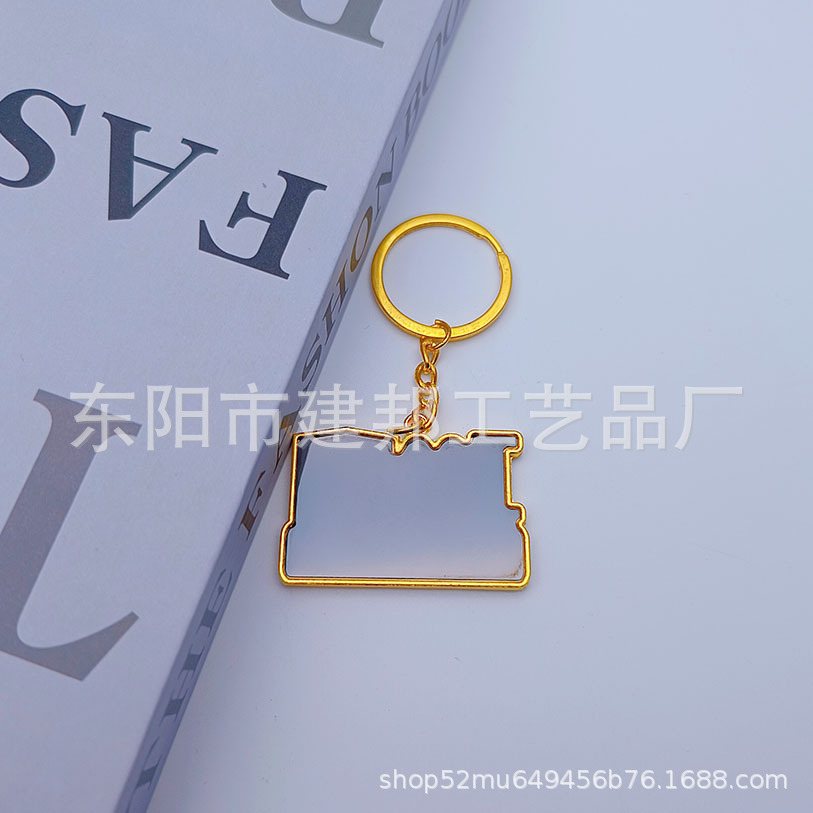 旅游纪念品沙特阿拉伯MAKKAH百搭仿金钥匙吊牌锌合金钥匙扣详情6