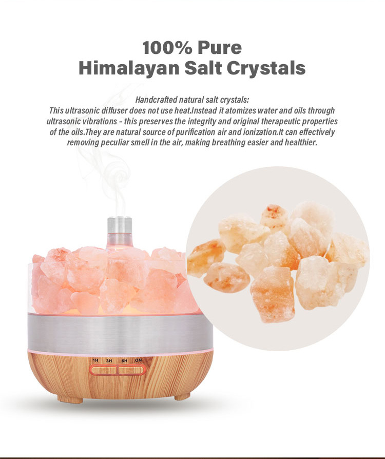 Salt stone essential oil diffuser, small electrical appliance, desktop indoor automatic spray humidification diffuser, hotel cross-border wholesale pic 4