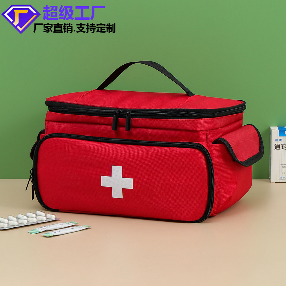 Customized portable storage bags, home epidemic prevention storage boxes, outdoor travel first aid kits, medicine storage bags, emergency kits pic 2
