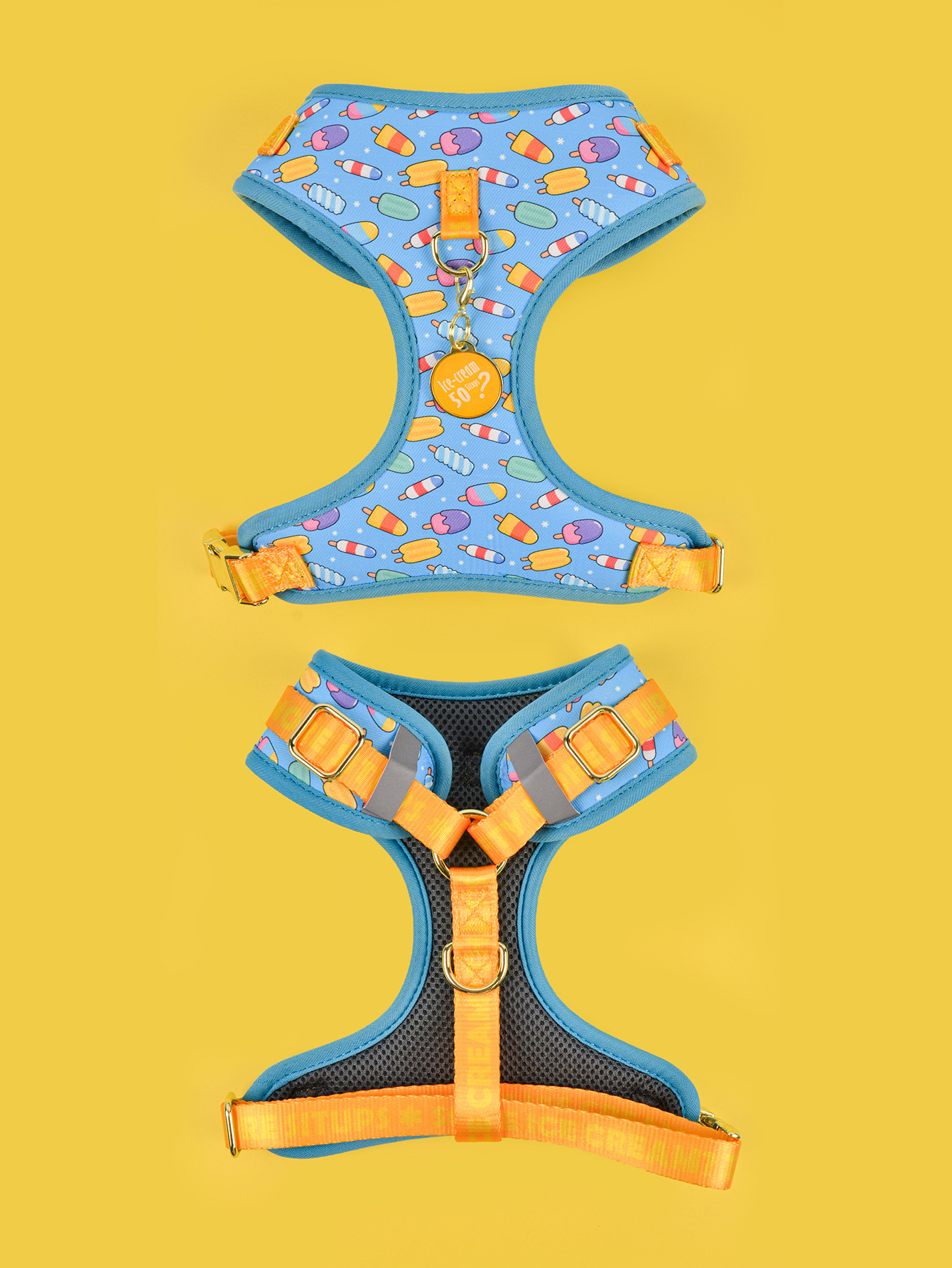 跨境新品夏日可爱时尚宠物胸背带吊坠适用于中大型宠物狗狗万圣节宠物详情14