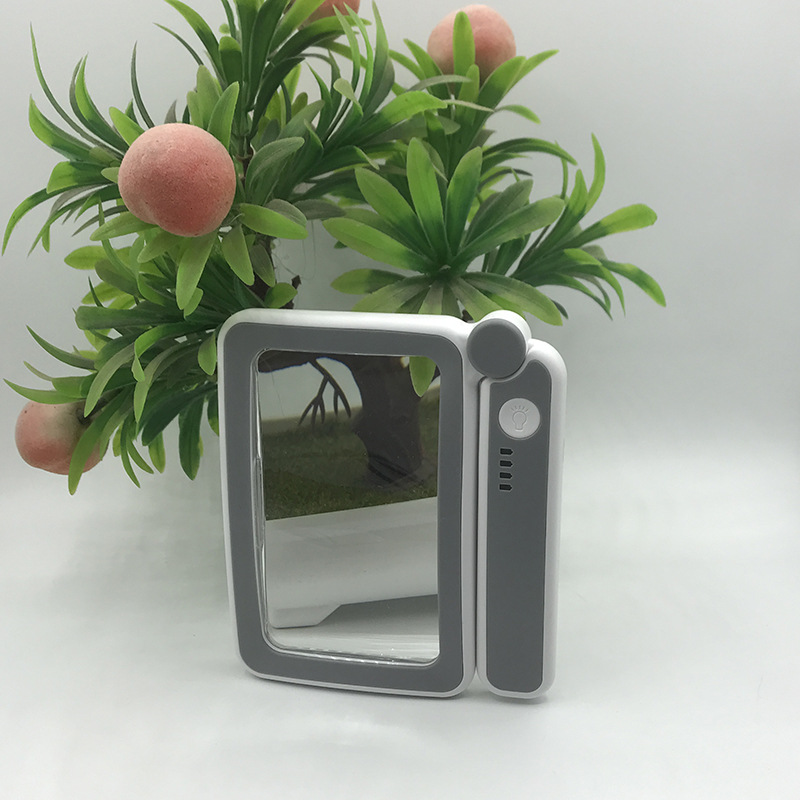 New model 10863-10LC folding 10LED lamp rectangular magnifying glass battery level display/touch switch/three levels pic 3