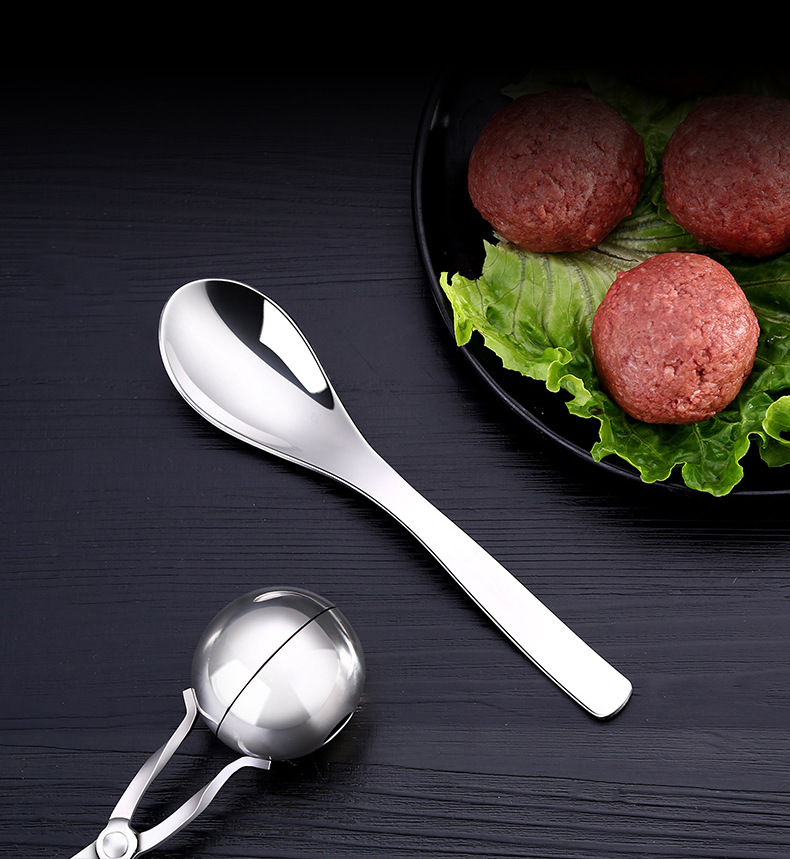 Stainless steel 304 meatball tongs, meatball makers, food tongs, meatball makers, household soup ball tongs, kitchen tools pic 7