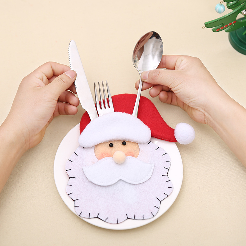 New Christmas products: Santa Claus knife and fork sets, Christmas cutlery bags, and Christmas creative home gifts pic 11