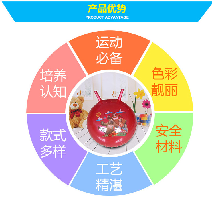 供应多款热销45CM羊角球 加厚按摩羊角球 充气羊角球批发详情17