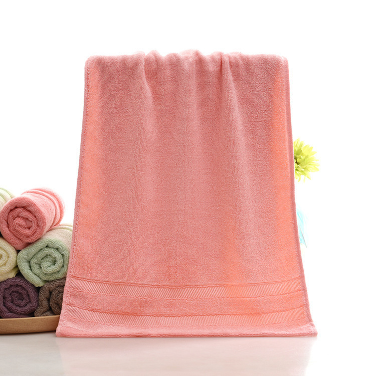 Wholesale of bamboo fiber double-segment towels, thickened household couple face towels, soft and absorbent multi-color towels for hair delivery pic 34