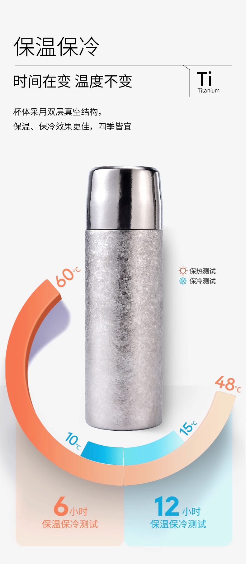 双层纯钛保温杯高颜值全钛闷茶杯男女户外随行钛杯商务高档礼品杯详情12