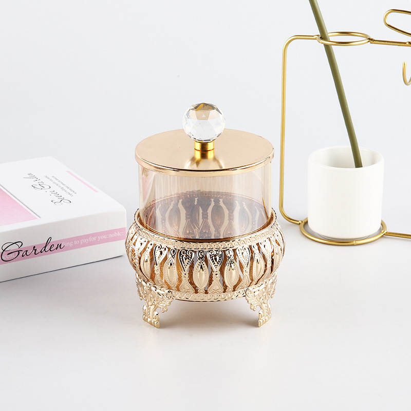 欧式琥珀玻璃糖缸糖果罐零食罐子储物罐糖果盅婚庆果斗调味罐带盖详情1