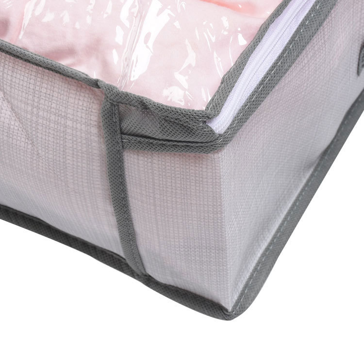 Cross-border Amazon bed bottom clothes storage bags, quilt, cotton quilt fabric storage bags, clothing dust-proof PVC sorting bags pic 5