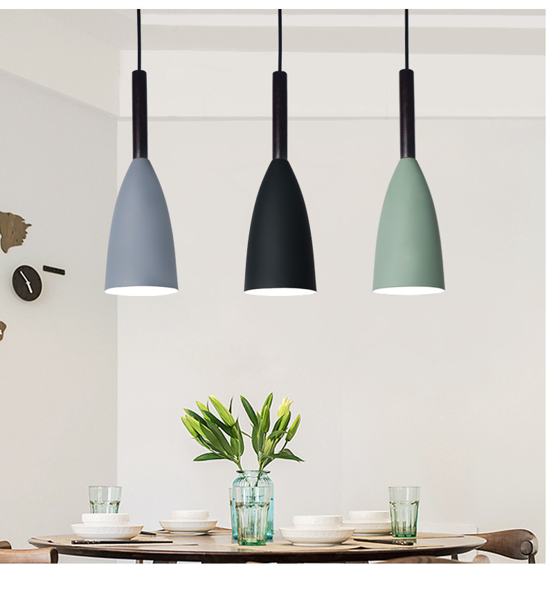 现代简约餐厅灯餐桌三头北欧灯具创意个性饭厅卧室床头吧台小吊灯详情6