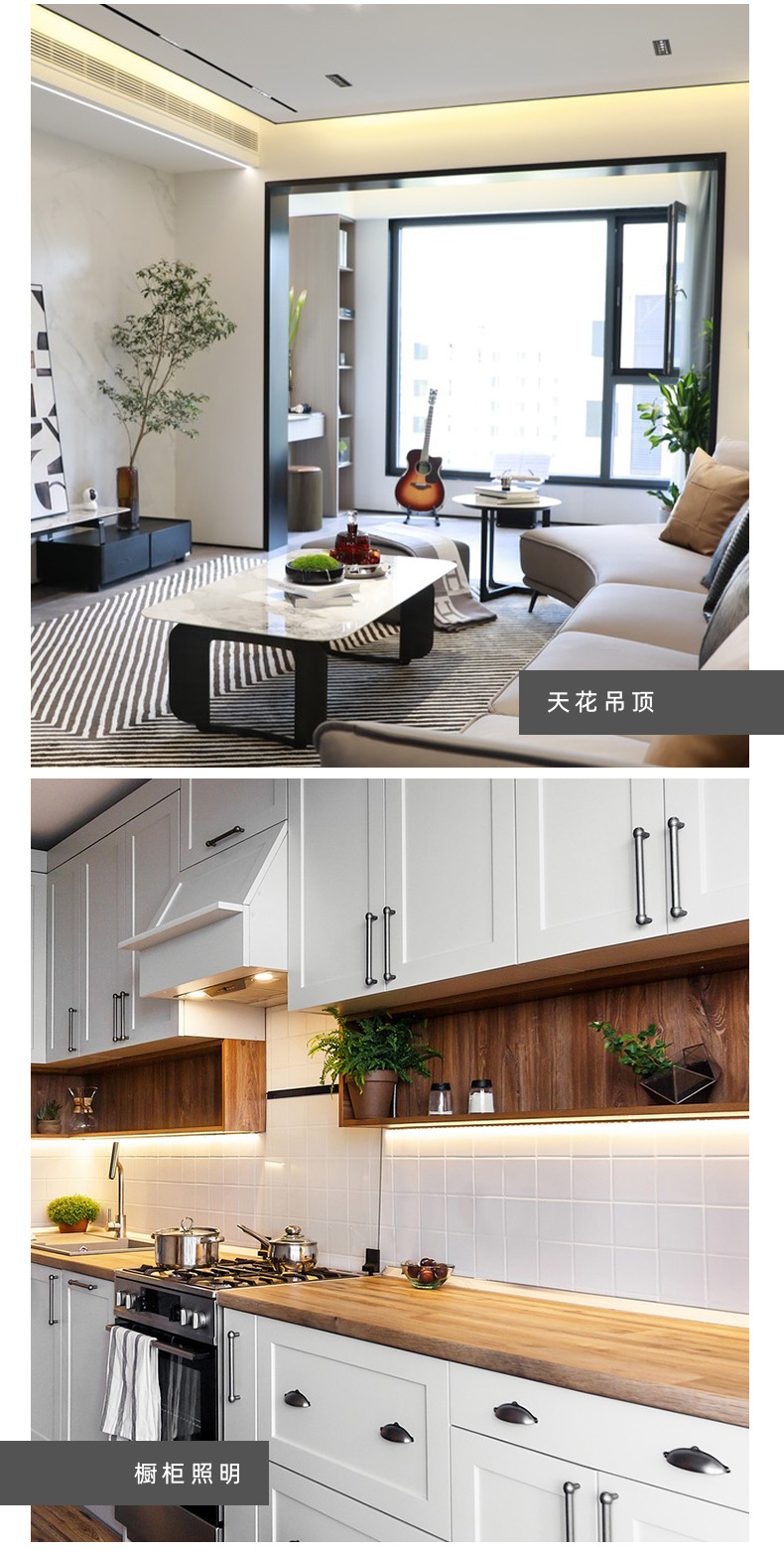 24V低压120灯LED2835柔性灯带20米无压降室内家用智能控制自粘详情9