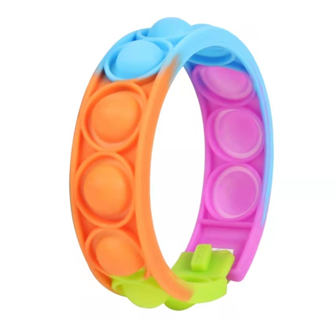 In-stock rat killer Pioneer Wristband, Rainbow Wristband, silicone, stress-relieving bubble, intelligence, stress-relieving, finger press music Band watch pic 4