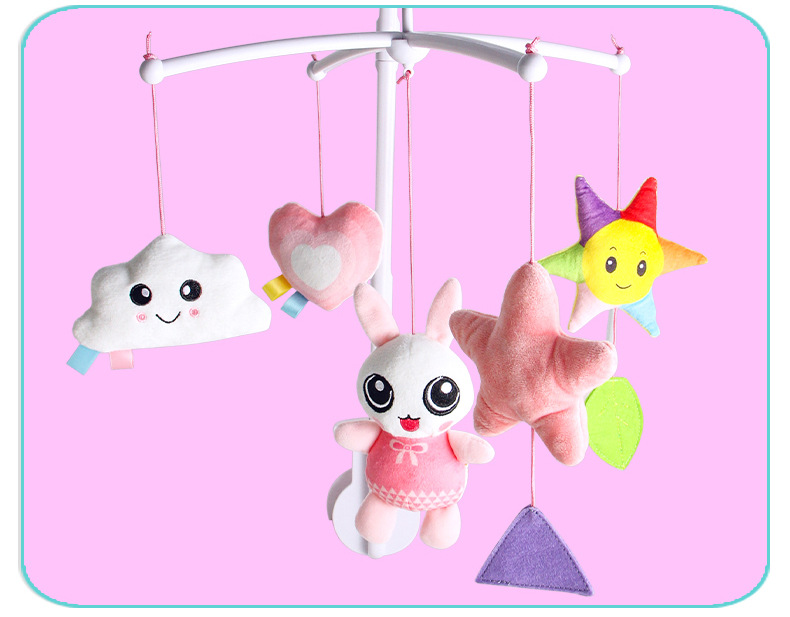 Newborn colorful rattle toys, bed bell stands, music, infant and toddler toys, baby soothing and rotating sleep aid toys pic 14