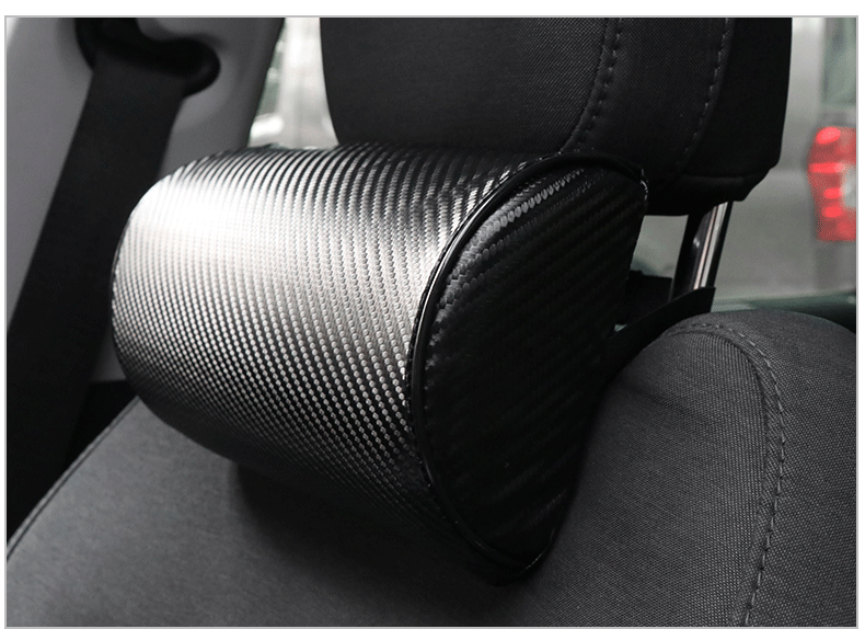 汽车用品批发车用碳纤纹头枕颈枕 碳纤维纹半圆护颈枕详情7
