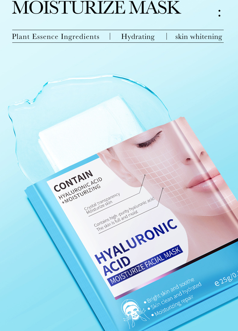 All-english BIOAOUA Hyaluronic Acid Moisturizing Facial mask wholesale for cross-border export, exclusively for foreign trade pic 44