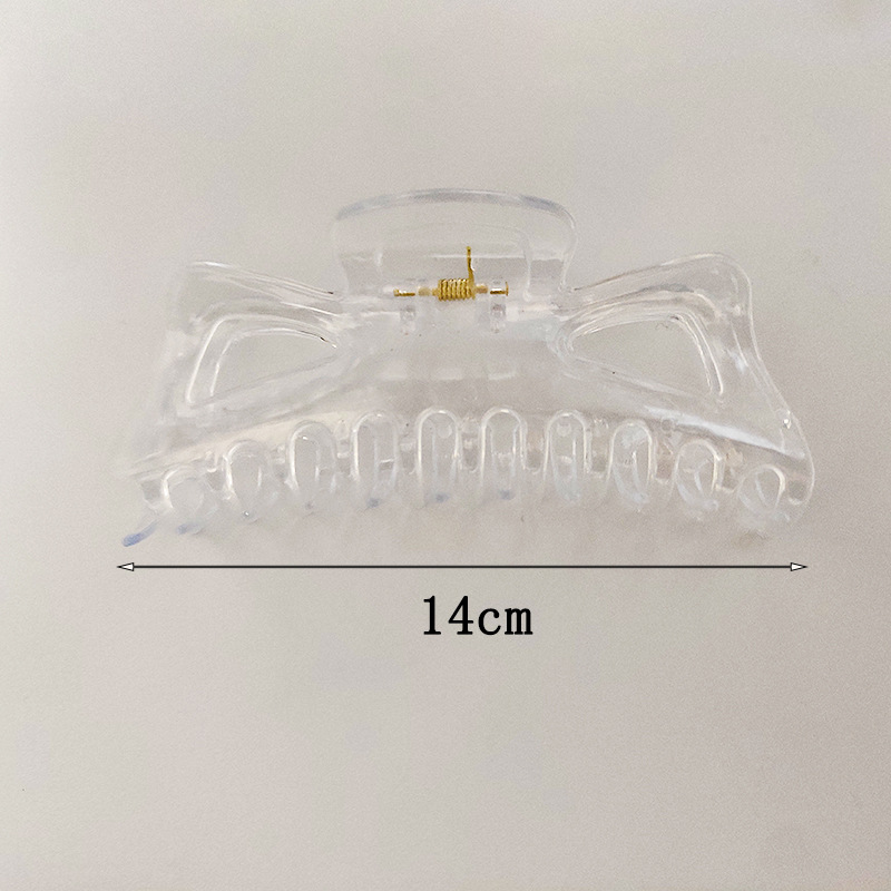 热门发夹各样式透明抓夹大号流行发卡创意 DIY百搭发饰鲨鱼夹批发详情9