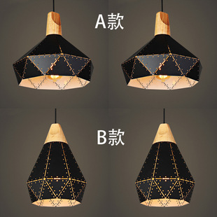 loft复古工业风餐厅吧台铁艺吊灯美式简约客厅书房创意灯具详情29