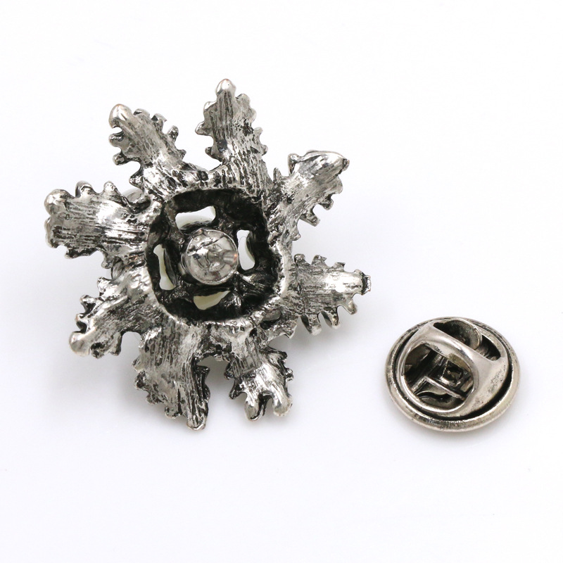 新款胸针奢华大气八芒星胸花别针韩国复古勋章衣小香风配饰详情29