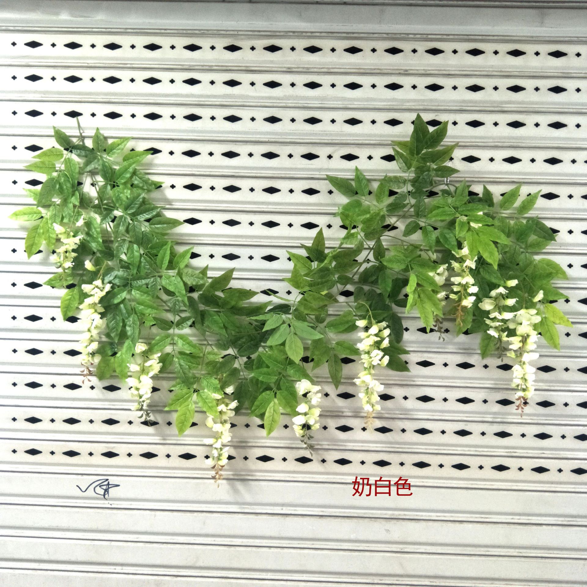 110CM simulated wisteria flower, simulated bean flower branch, bean flower strip, simulated wisteria hanging, simulated bean flower branch, wisteria strip pic 32