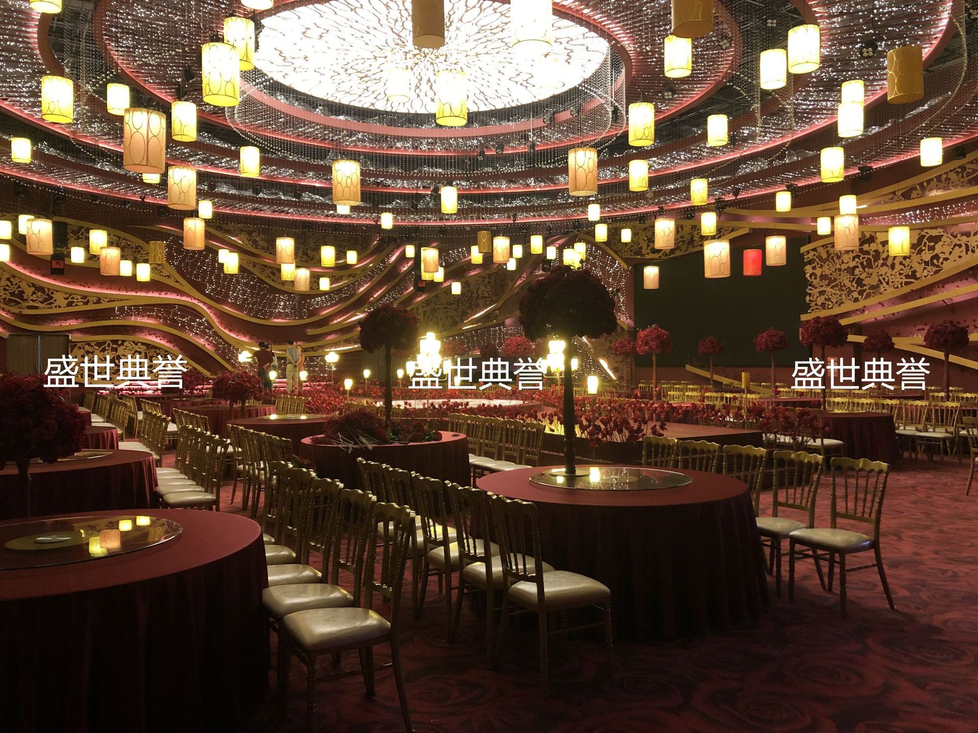 Ningbo star hotel banquet hall dining tables and chairs, banquet center catering furniture, theme wedding bamboo joint chairs, castle chairs pic 8