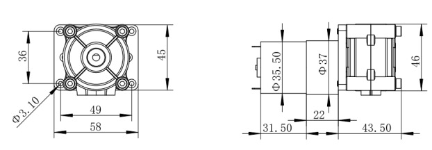 Quick-installation high-flow DC peristaltic pump, 42 stepping pump, vacuum pump, strong suction pump, self-priming pump, viscous pump, water pump pic 17